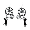 Boucles d'oreilles chat et Engrenage - Vraiment-chat