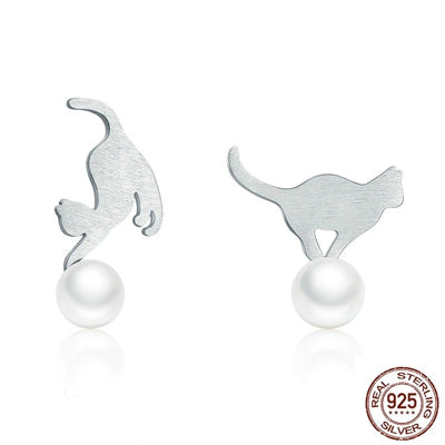 Boucles d'Oreilles Chat Fantaisie de Félin