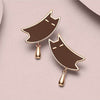 Load image into Gallery viewer, Boucles d&#39;oreilles Chat Caramel