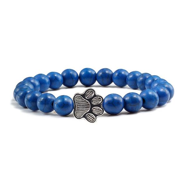 Bracelet Chat avec Pierres de Lave - Vraiment-chat