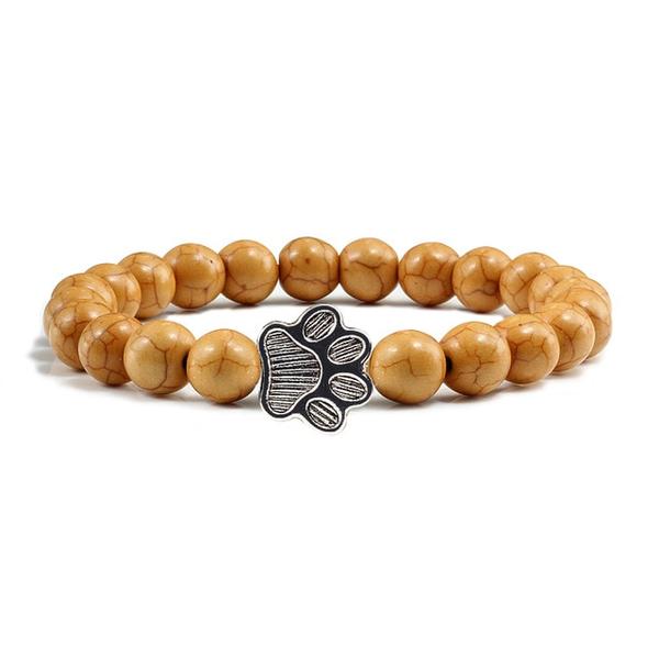 Bracelet Chat avec Pierres de Lave - Vraiment-chat