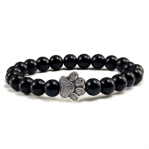 Bracelet Chat avec Pierres de Lave - Vraiment-chat