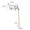 Le Pins Chat Pendule - Vraiment-chat