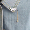 Le Pins Chat Pendule - Vraiment-chat