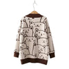 Cardigan Chat en Laine
