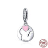 Charm Chat au Coeur Rose