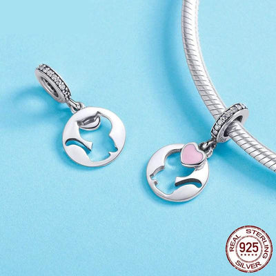 Charm Chat au Coeur Rose