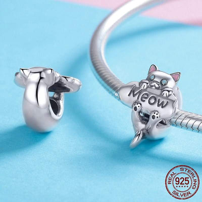 Charm Chat avec Pancarte Meow