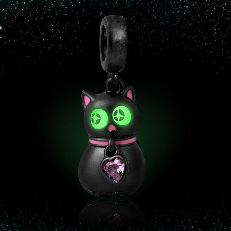 Charme Chat aux Yeux Fluorescent