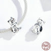 Charms en Argent Chat Assis