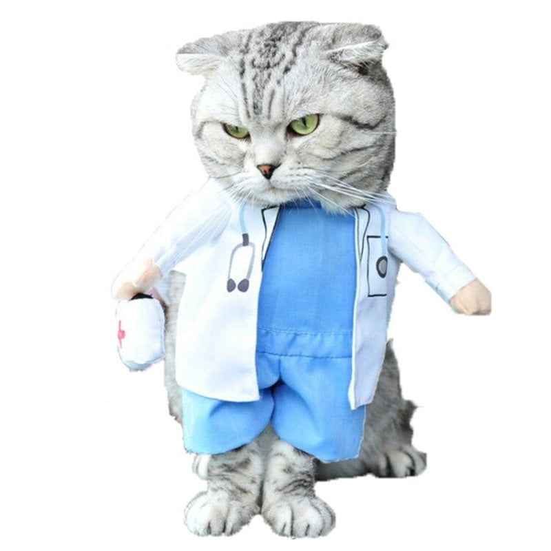 Déguisement Chat Blanc Docteur - Vraiment-chat
