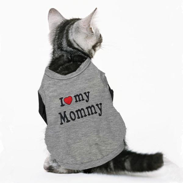 Pull pour chat I love Mommy Daddy
