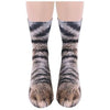 Chaussette Patte de Chat Brune