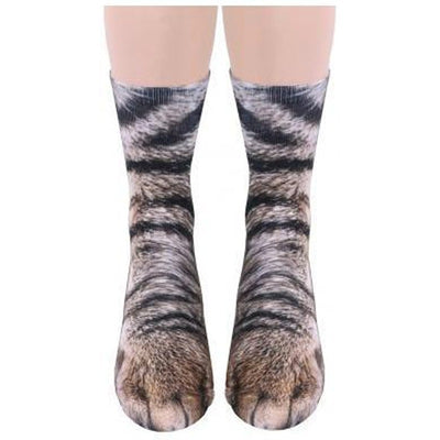 Chaussette Patte de Chat Brune
