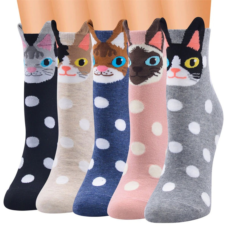 Chaussette Tête de Chat