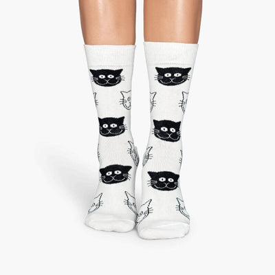 Chaussette Motif Tête de chat
