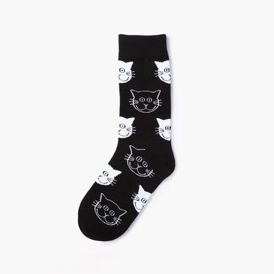 Chaussette Motif Tête de chat