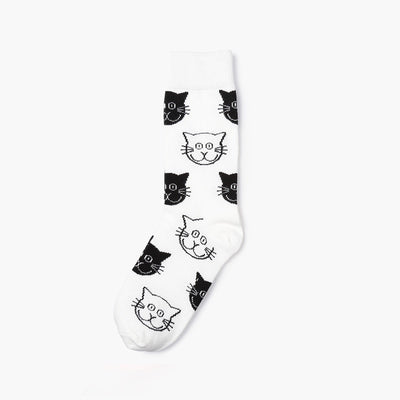 Chaussette Motif Tête de chat