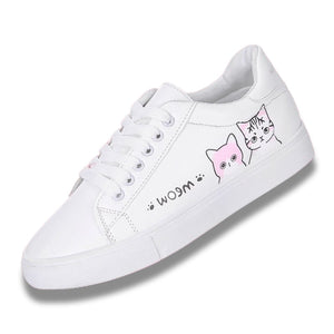 Chausse Femme à Motif Chat MEOW - Vraiment-chat