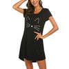 Chemise de nuit Chat manches courtes - Vraiment-chat