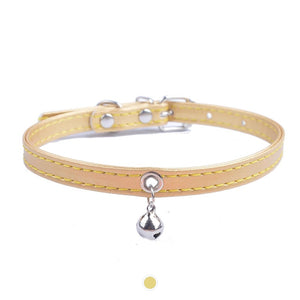 Collier Chat en cuir avec Clochette - Vraiment-chat