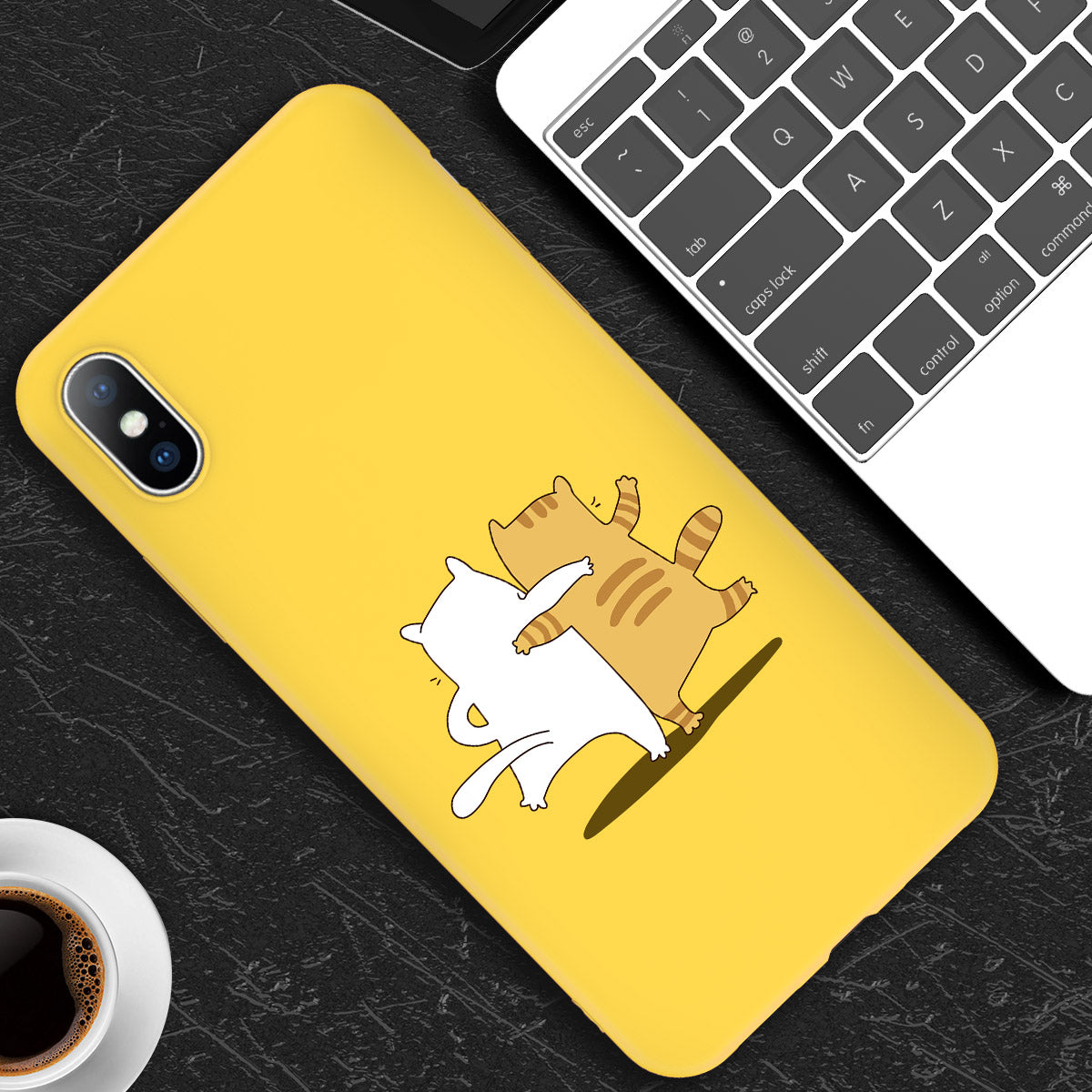 Coque Chat pour iPhone Jaune - Vraiment-chat
