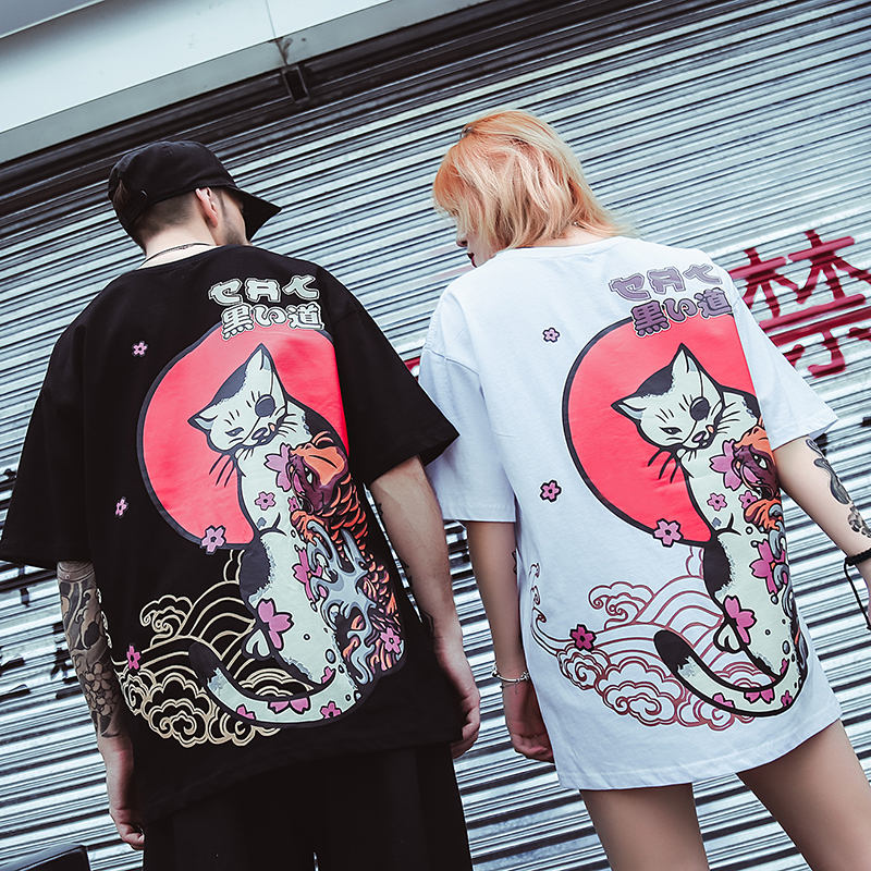 T-Shirt avec Chat Hip Hop - Vraiment-chat