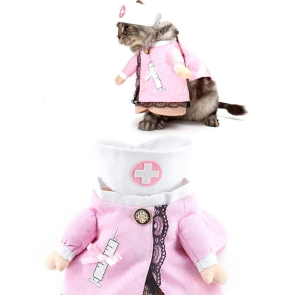 Déguisement Chat Rose Infirmière - Vraiment-chat