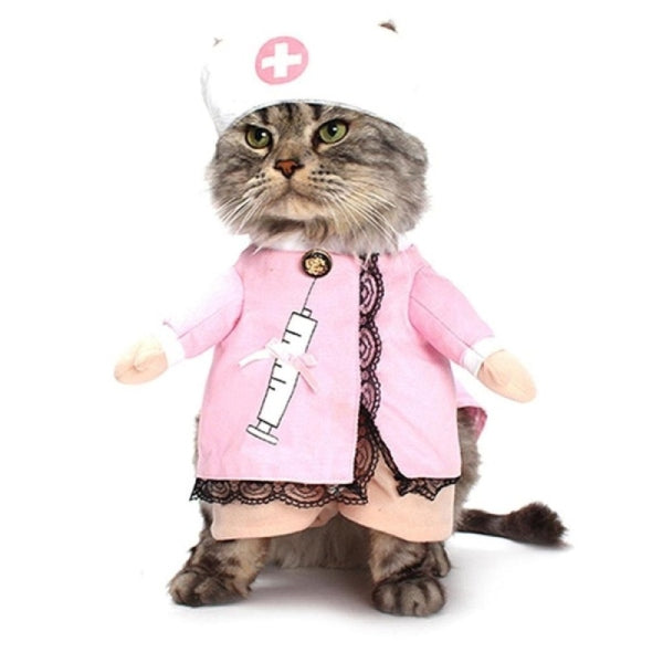 Déguisement Chat Rose Infirmière - Vraiment-chat