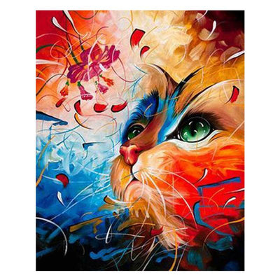 Peinture par numéro Chat Abstrait - Vraiment-chat