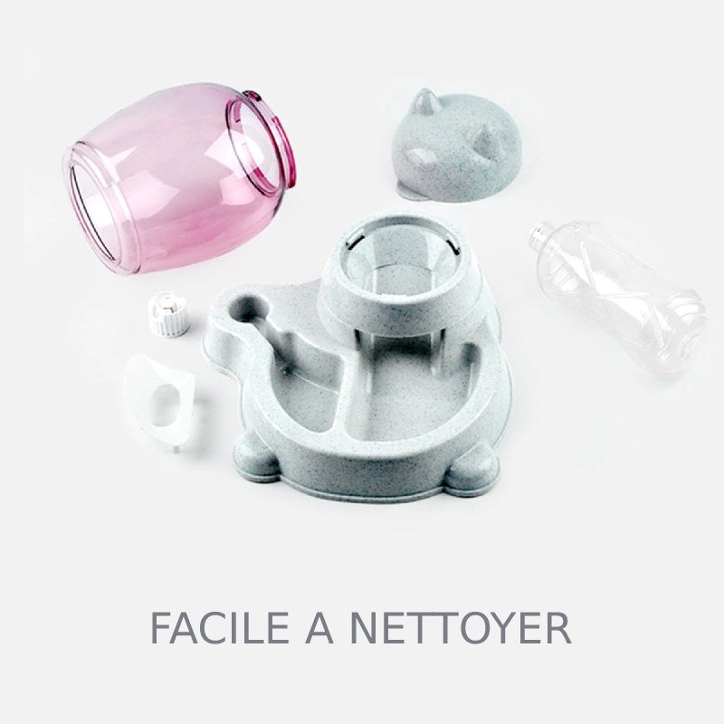 Distributeur Croquette-et-Eau pour Chat - Vraiment-chat