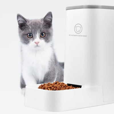 Distributeur de Croquettes Chat Blanc - Vraiment-chat