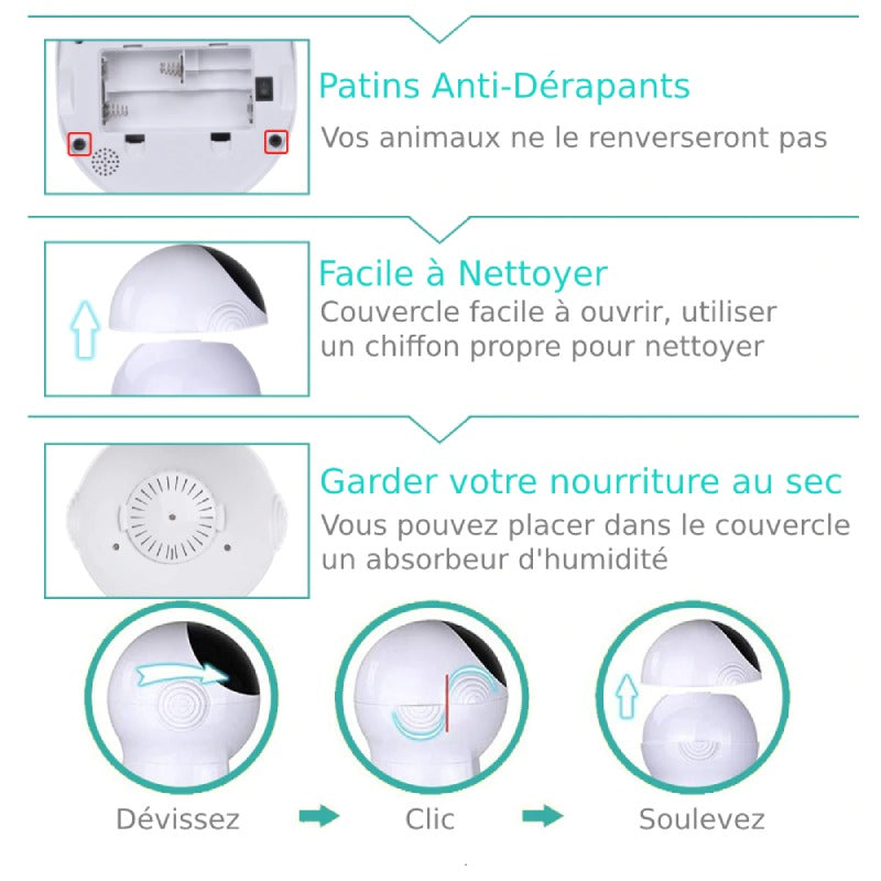 Distributeur de Croquettes Automatique WIFI-Camera - Vraiment-chat