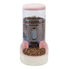 Distributeur de Croquettes Chat Transparent Rose - Vraiment-chat