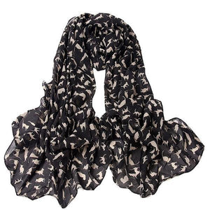 Echarpe Motif Chat Fashionicha - Vraiment-chat