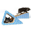 Griffoir pour Chat en Triangle Bleu - Vraiment-chat
