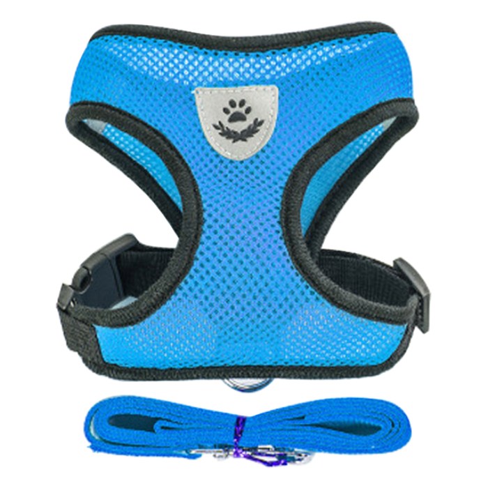 Harnais pour Chat Respirant bleu - vraiment-chat