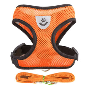 Harnais pour Chat Respirant orange- vraiment-chat