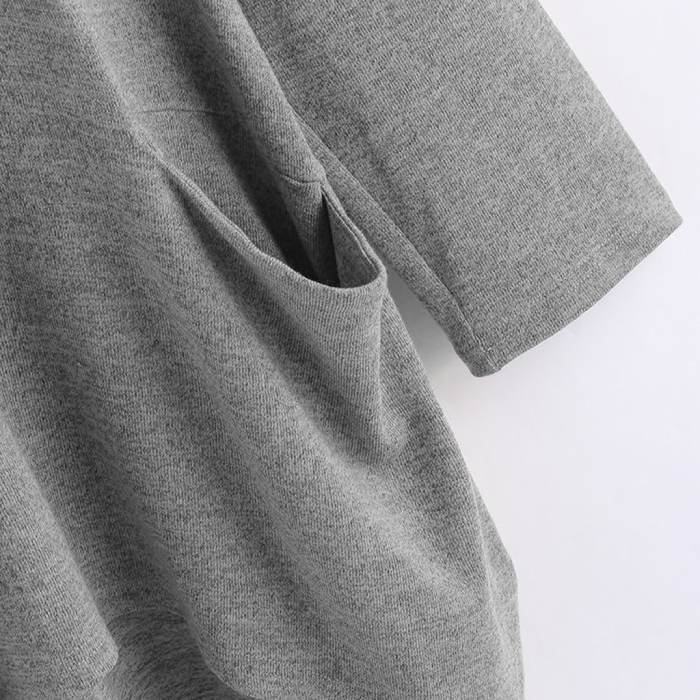 hoodie chat gris en coton