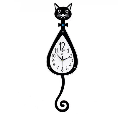 Horloge Chat à Queue Balancier - Vraiment-chat