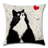 Housse de coussin avec Chat Touffu - Vraiment-chat