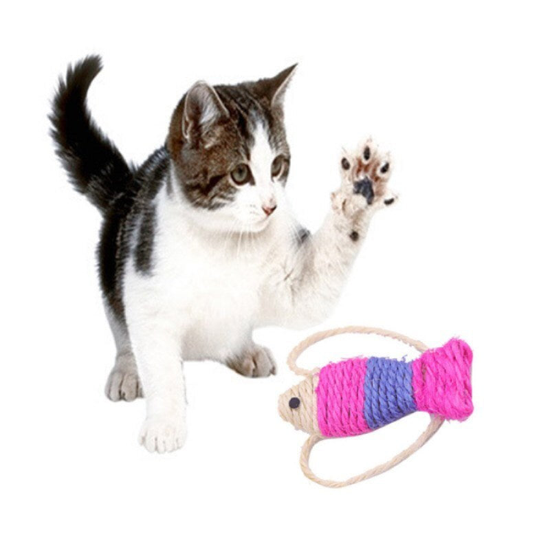 Jouet pour Chat <br/>Poisson en Sisal Rose - Vraiment-chat