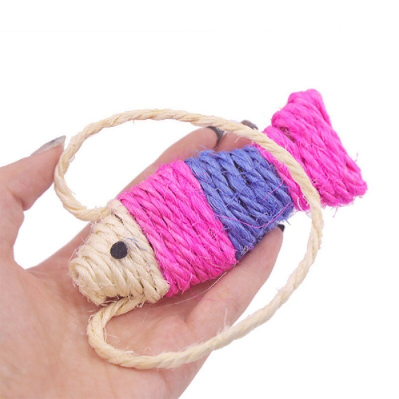 Jouet pour Chat <br/>Poisson en Sisal Rose - Vraiment-chat