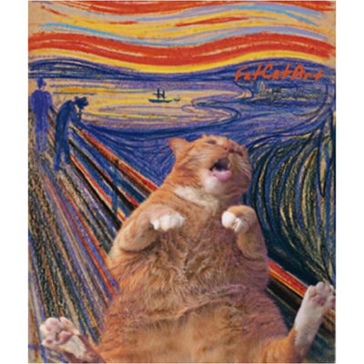 T-shirt Chat Roux Van Gogh le Cri - Vraiment-chat