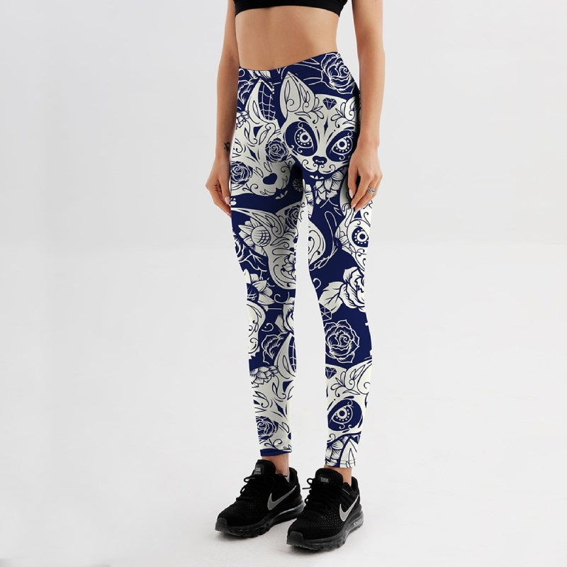 Legging chat Santa Muerte