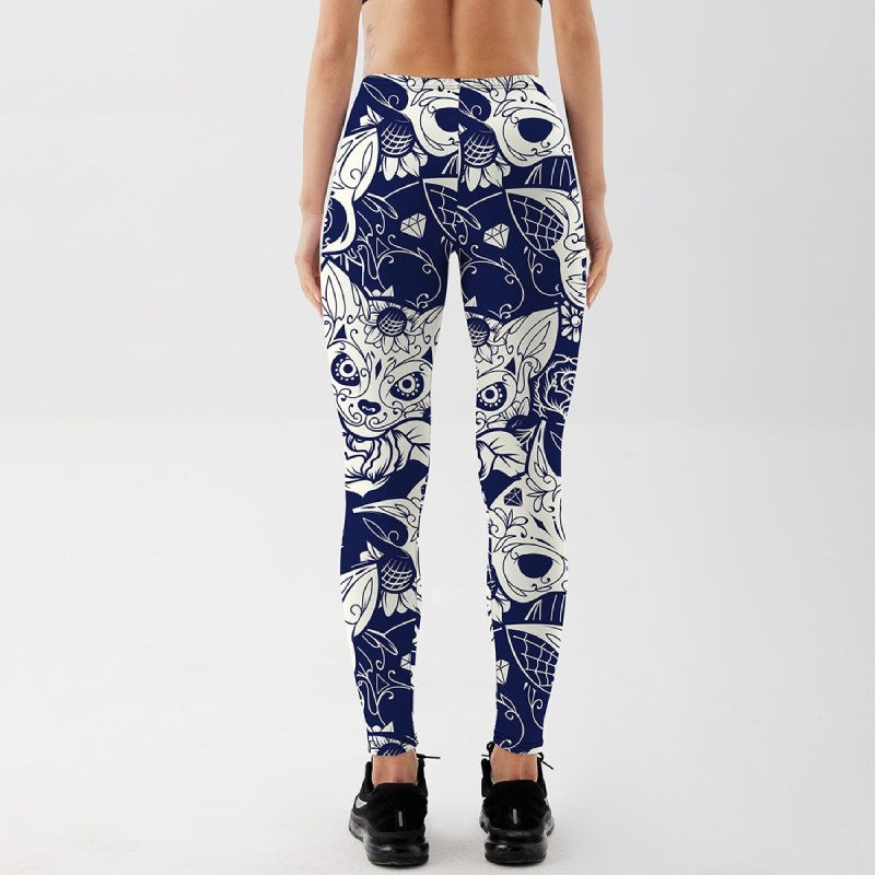 Legging chat Santa Muerte