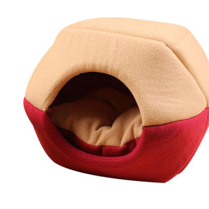 Panier Chat en Velous Bicolore - Vraiment-chat