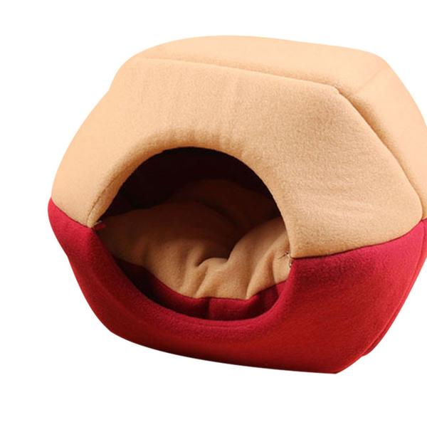 Panier Chat en Velous Bicolore - Vraiment-chat