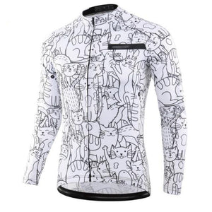 Maillot de vélo Chat manches longues