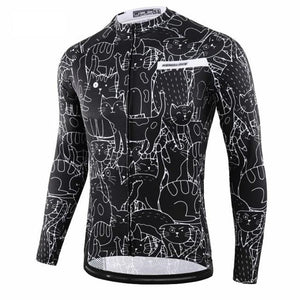 Maillot de vélo Chat manches longues